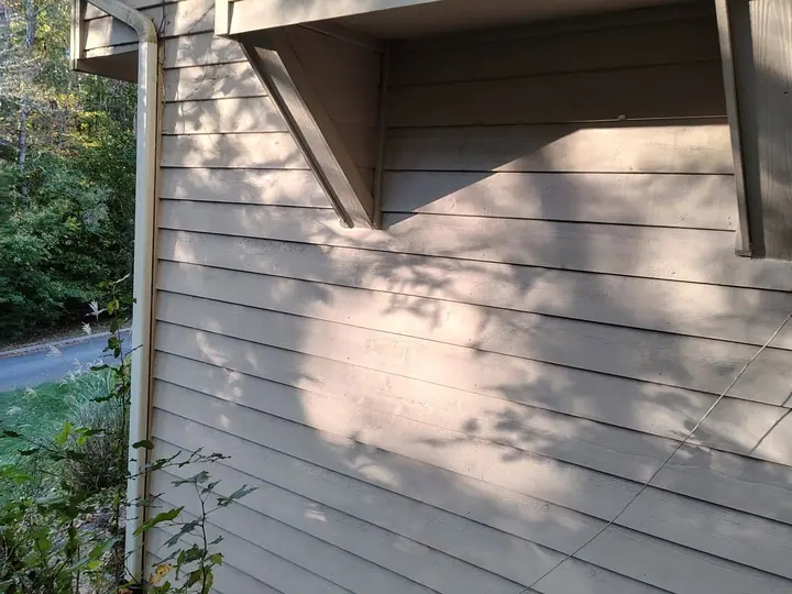 Rotted framing replaced, resheathed and re-sided