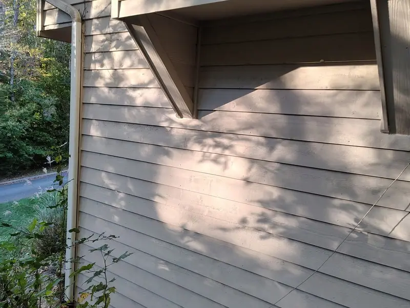 Framing replaced and re-sided after wood rot repair